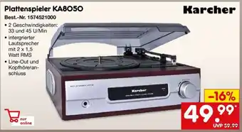 Netto Marken-Discount Plattenspieler KA8050 Angebot