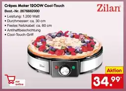 Netto Marken-Discount Crêpes Maker 1200W Cool-Touch Angebot