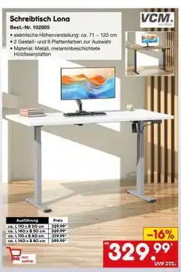 Netto Marken-Discount Schreibtisch Lona Angebot