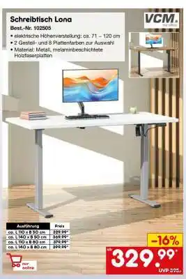 Netto Marken-Discount Schreibtisch Lona Angebot