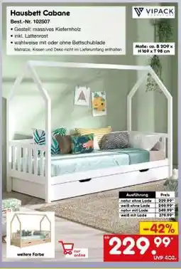 Netto Marken-Discount Hausbett Cabane Angebot
