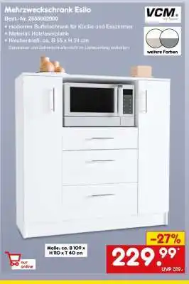 Netto Marken-Discount Mehrzweckschrank Esilo Angebot