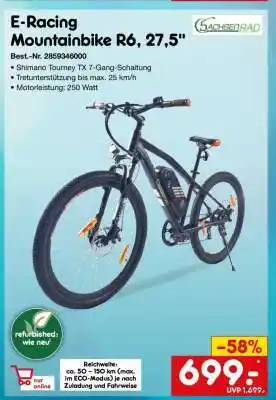 Netto Marken-Discount E-Racing Mountainbike R6, 27,5 Angebot