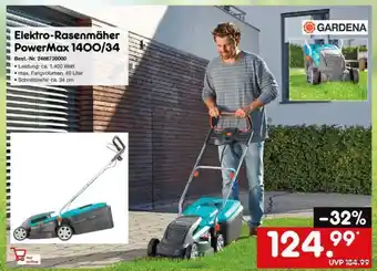 Netto Marken-Discount Elektro-Rasenmäher PowerMax 1400/34 Angebot