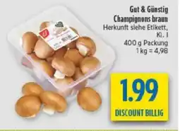 diska Gut & Günstig Champignons braun Angebot