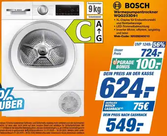expert Techno Land BOSCH Wärmepumpentrockner WQG233D91 Angebot