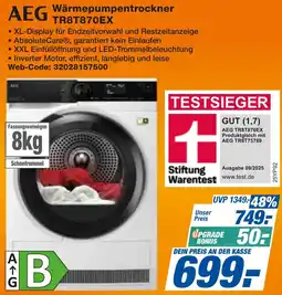 expert Techno Land AEG Wärmepumpentrockner TR8T870EX Angebot