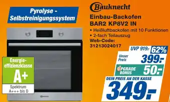 expert Techno Land Bauknecht Einbau-Backofen BAR2 KP8V2 IN Angebot