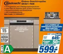 expert Techno Land Bauknecht Einbau-Geschirrspüler BKSV1 PAM Angebot