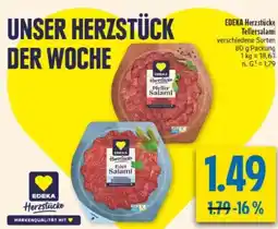 diska EDEKA Herzstücke Tellersalami Angebot