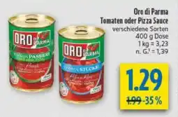 diska Oro di Parma Tomaten oder Pizza Sauce Angebot