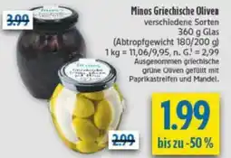 diska Minos Griechische Oliven Angebot