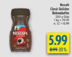 diska Nescafé Classic löslicher Bohnenkaffee Angebot