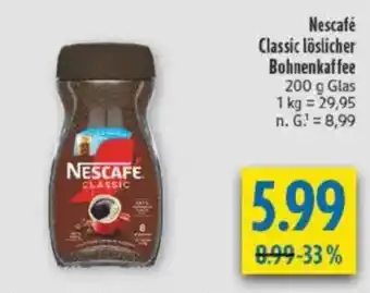 diska Nescafé Classic löslicher Bohnenkaffee Angebot