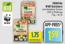 diska EDEKA Bio WWF Knäckebrot Angebot