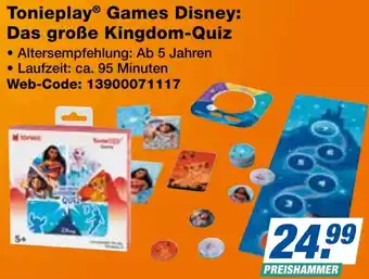 expert Techno Land Tonieplay Games Disney: Das große Kingdom-Quiz Angebot