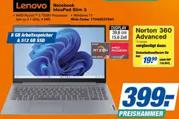 expert Techno Land Lenovo Notebook IdeaPad Slim 3 Angebot