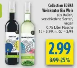 diska Collection EDEKA Weinkontor Bio Wein Angebot