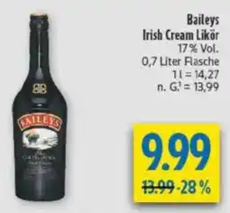 diska Baileys Irish Cream Likör Angebot