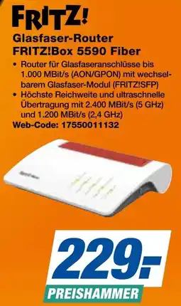 expert Techno Land Glasfaser-Router FRITZ!Box 5590 Fiber Angebot