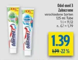diska Odol-med 3 Zahncreme Angebot