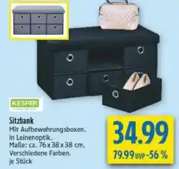 diska KESPER Sitzbank Angebot