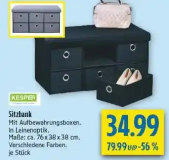 diska KESPER Sitzbank Angebot