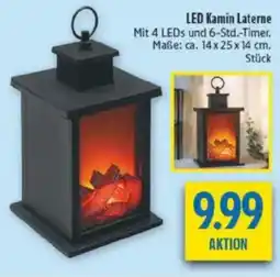 diska LED Kamin Laterne Angebot