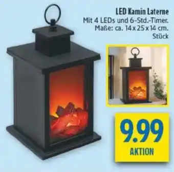 diska LED Kamin Laterne Angebot