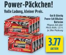 diska Gut & Günstig Power Cell Alkaline Batterien Angebot