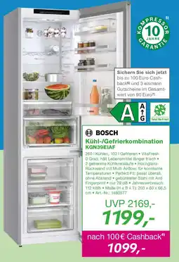 EP BOSCH Kühl-/Gefrierkombination KGN39EIAF Angebot