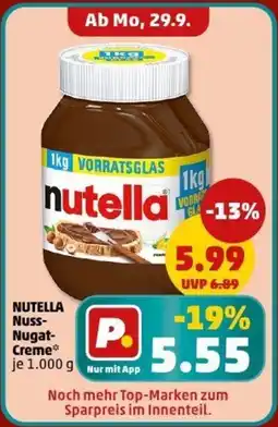PENNY NUTELLA Nuss Nugat Creme Angebot