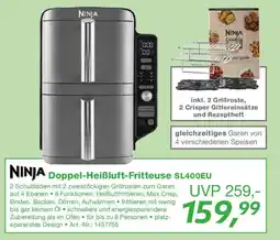 EP NINJA Doppel-Heißluft-Fritteuse SL400EU Angebot