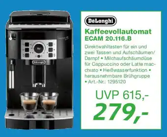 EP DeLonghi Kaffeevollautomat ECAM 20.116.B Angebot