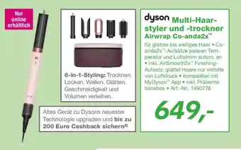 EP dyson Multi-Haarstyler und -trockner Airwrap Co-anda2x Angebot