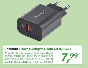 EP (Intenso) Power Adapter W30 AC Schwarz Angebot