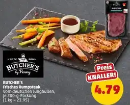 PENNY BUTCHER'S Frisches Rumpsteak Angebot