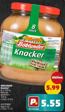 PENNY BÖKLUNDER Knacker Angebot