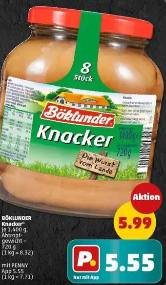 PENNY BÖKLUNDER Knacker Angebot