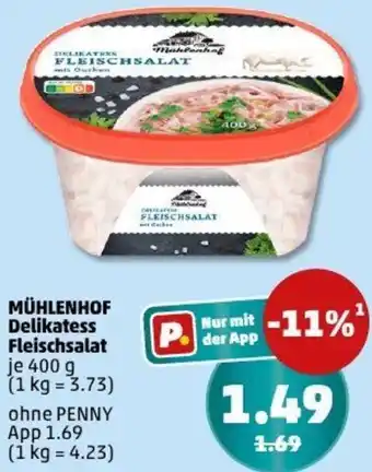PENNY MÜHLENHOF Delikatess Fleischsalat Angebot