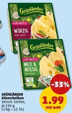 PENNY GRÜNLÄNDER Käsescheiben Angebot