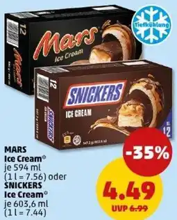 PENNY MARS Ice Crea oder SNICKERS Ice Cream Angebot