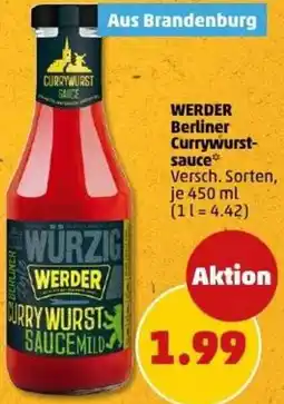 PENNY WERDER Berliner Currywurstsauce Angebot