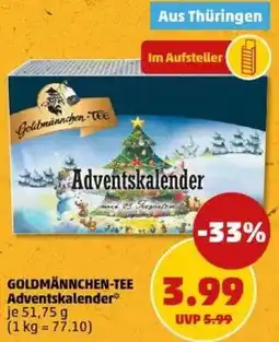 PENNY GOLDMÄNNCHEN-TEE Adventskalender Angebot