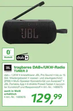 EP Jbl tragbares dab+/ukw-radio tuner 3 Angebot