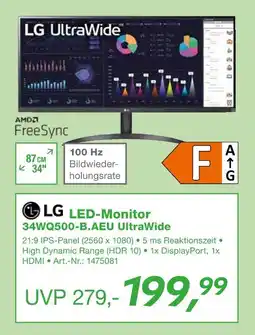 EP Lg led-monitor 34wq500-b.aeu ultrawide Angebot