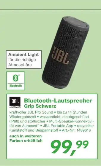 EP Jbl bluetooth-lautsprecher grip schwarz Angebot