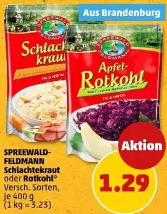 PENNY SPREEWALD FELDMANN Schlachtekraut oder Rotkohl Angebot