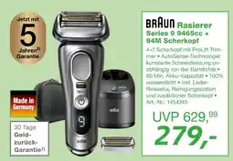 EP Braun rasierer series 9 9465cc + 94m scherkopf Angebot