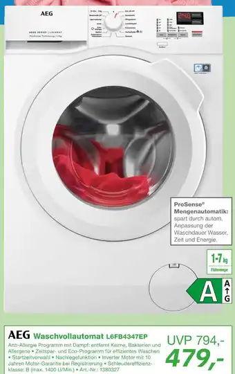 EP Aeg waschvollautomat l6fb4347ep Angebot
